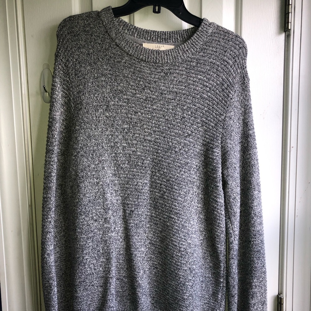 Grey Knit Sweatshirt